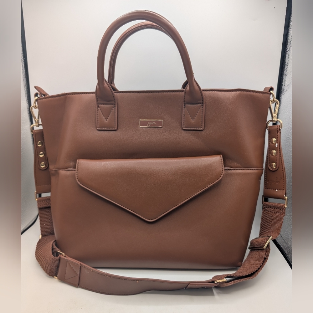 Ju-Ju-Be Brown Baby Bag with Gold Accents